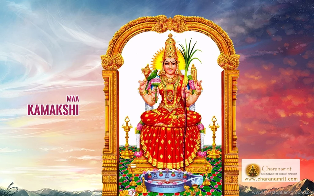 Goddess Shree Kamakshi Devi Colorful HD Wallpapers For Free ...