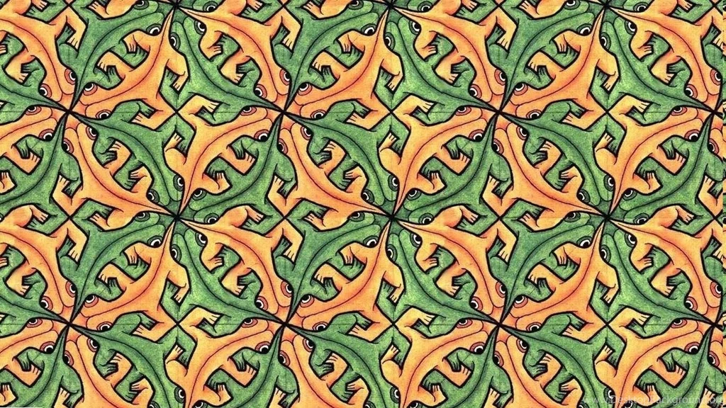 Artwork, Drawing, M. C. Escher, Symmetry, Optical Illusion ...