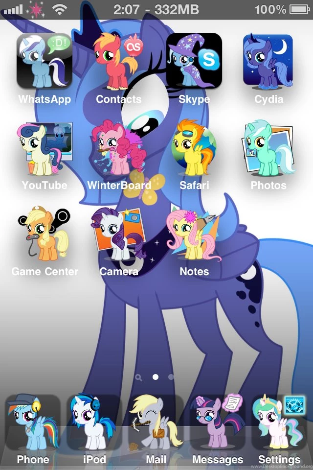Equestria Daily: MLP iPhone 4 Theme
