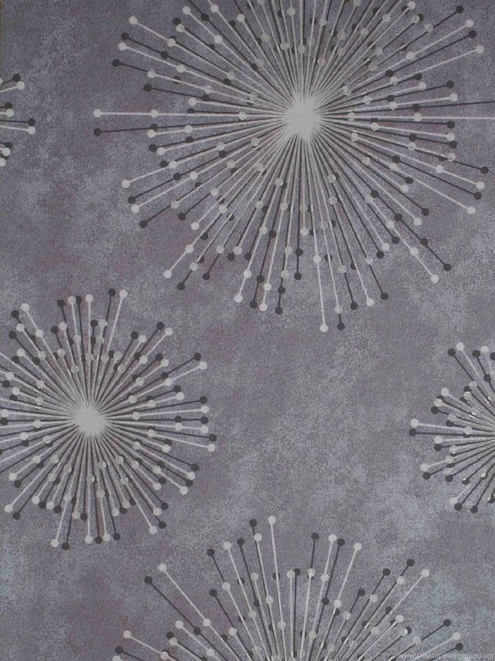 Light Grey Abstract Floral Wallpapers Interior Home Decor