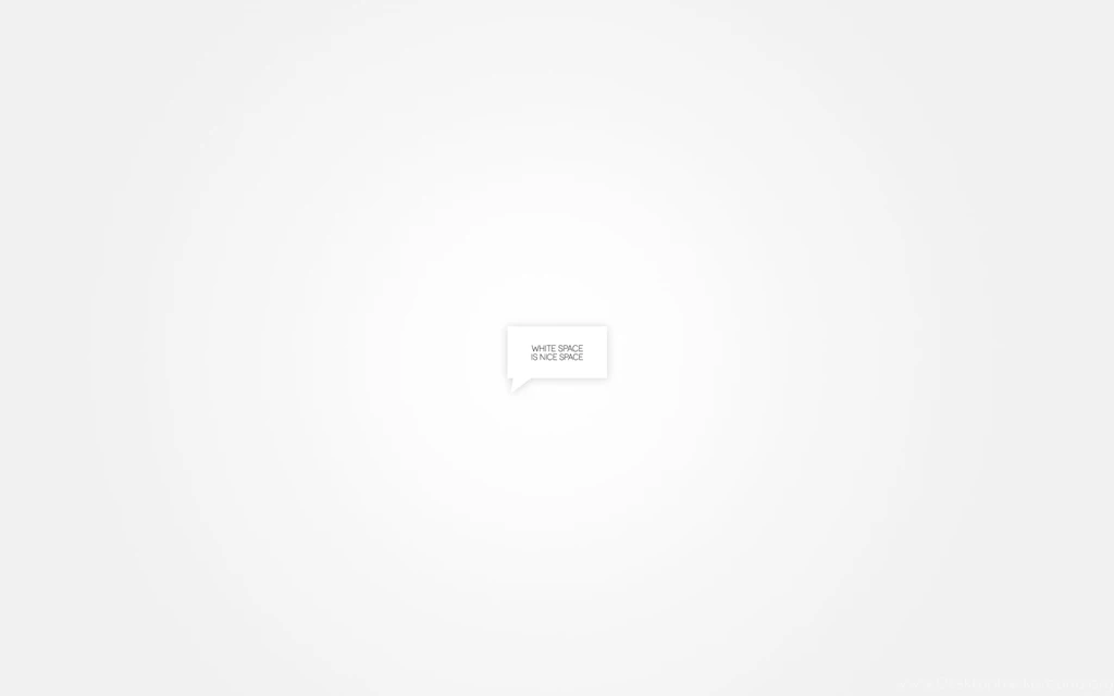 Free Friday Design Wallpaper: White Space