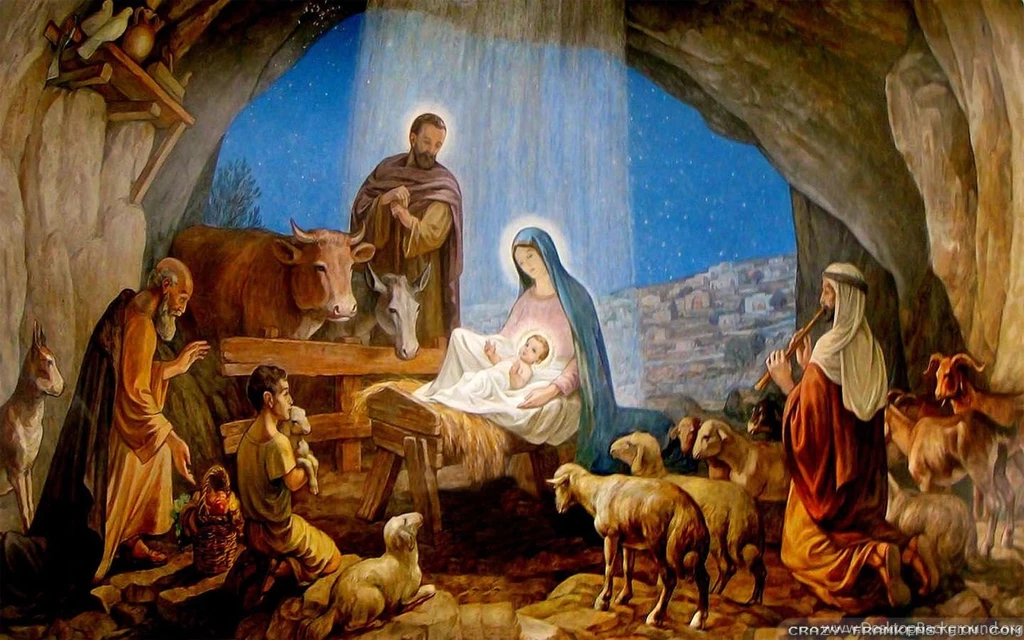 Christmas Nativity Wallpapers   Crazy Frankenstein