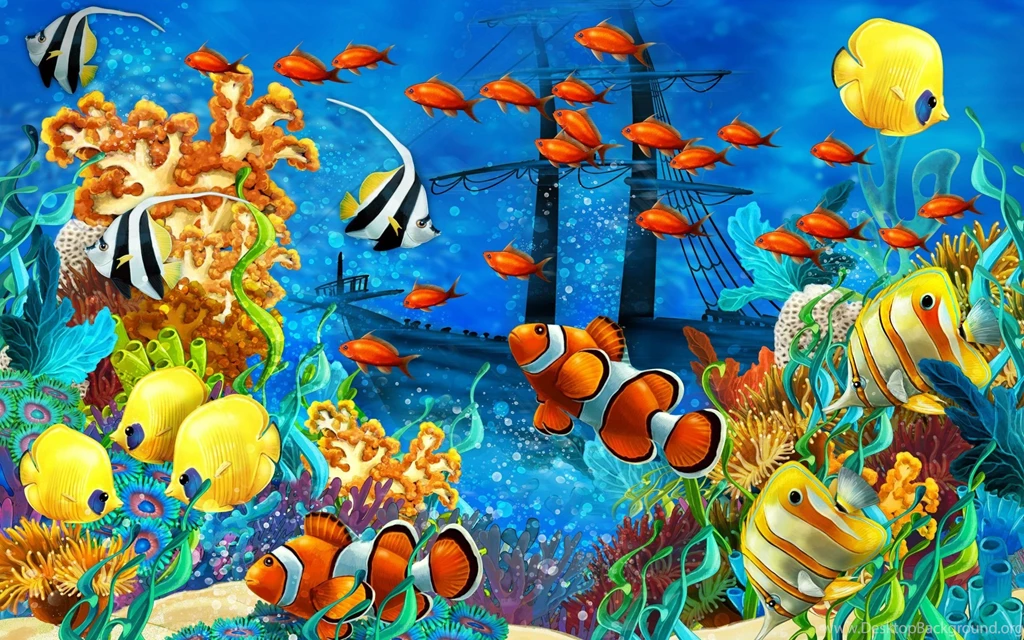 Coral Fish Ocean Life Wallpapers HD Free Download Desktop