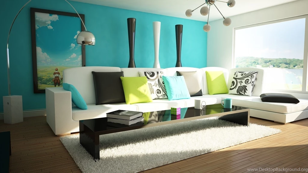 Download Wallpapers 3840x2160 Living Room, Bathroom, Furniture ...
