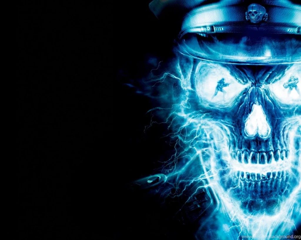 Download Wallpapers Glowing Skull (Wolfenstein) (1280 X 1024 ...