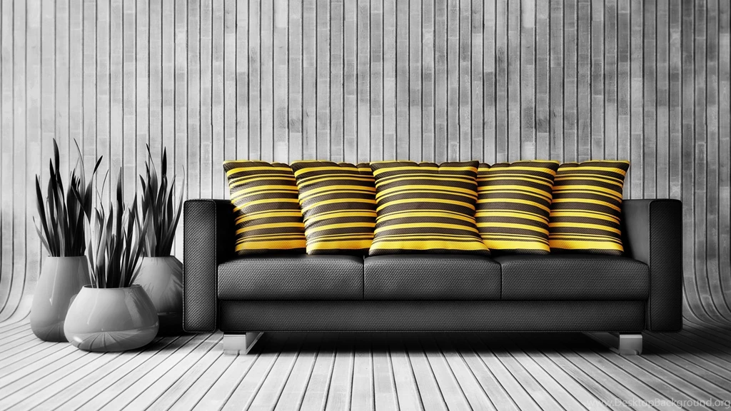 Download Wallpapers 3840x2160 Sofa, Furniture, Walls, Comfort 4K ...