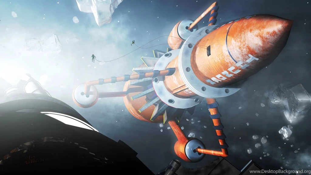 1366x768 People, Satellite, Space, Astronauts, Art, Rocket, Ship ...