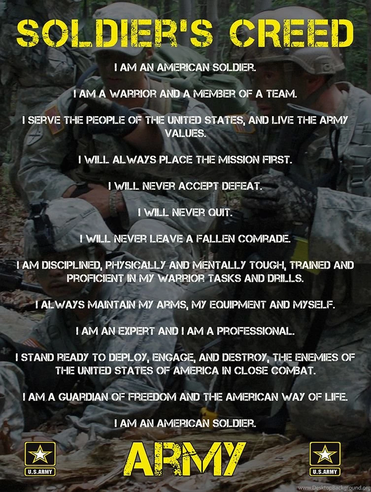 Soldiers Creed Pdf Images