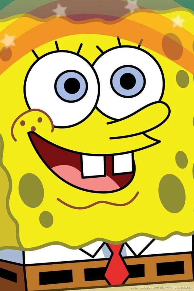 Download Spongebob Rainbow Wallpapers For iPhone 4