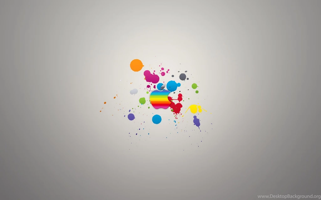 Desktop Wallpapers · Gallery · Computers · Rainbow Apple