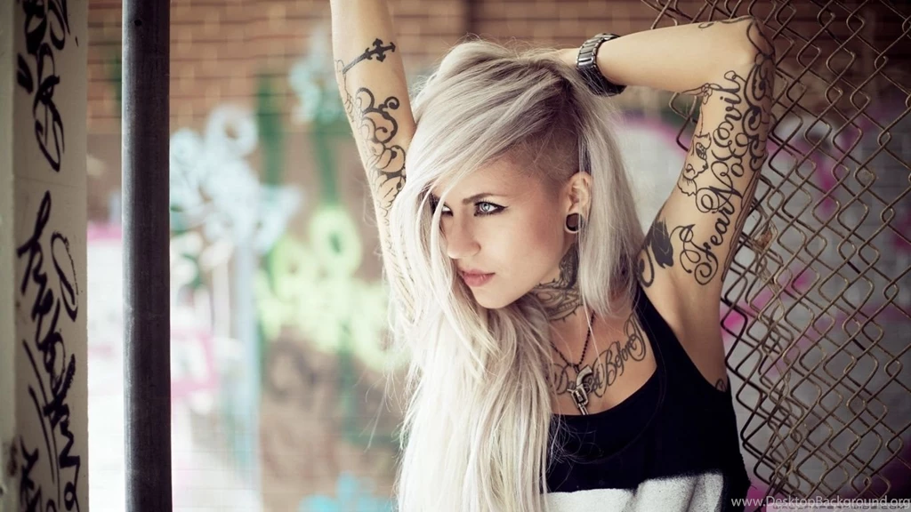 Blonde Girl Tattoos HD Desktop Wallpapers : High Definition ...