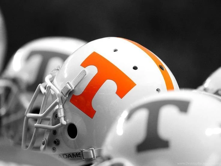 Tennessee Football Helmets Print By University Of Tennessee Athletics