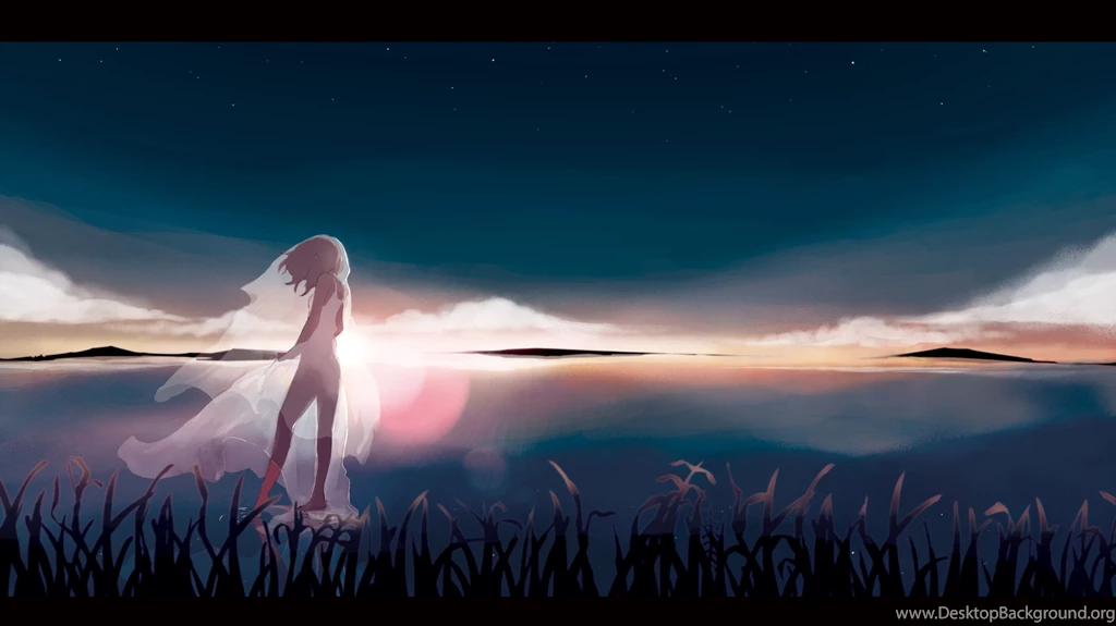 Barefoot Kagamine Rin Original Scenic See Through Sky Stars Taisos ...