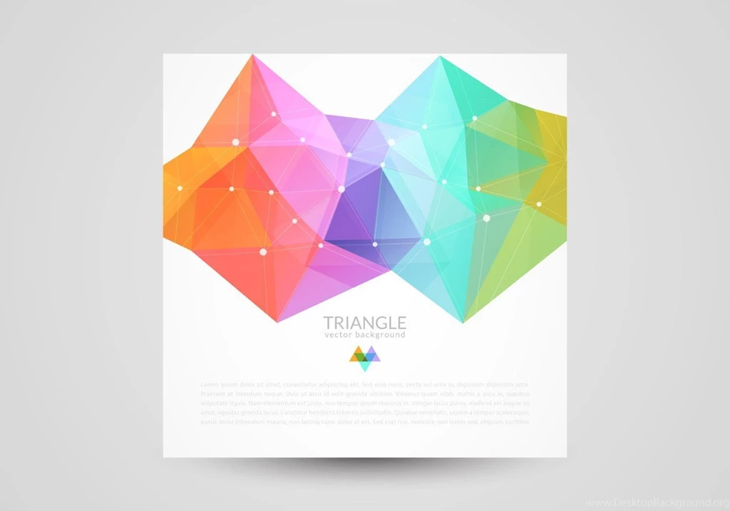 Colorful Abstract Triangle Backgrounds Vector Graphic —