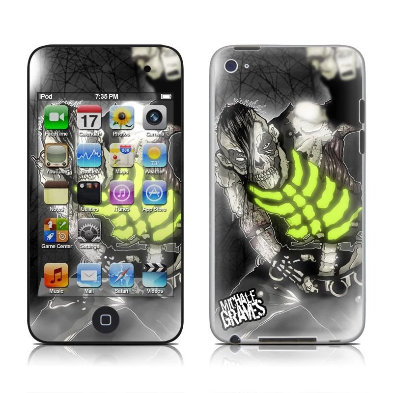 IPod Touch 4G Skin Zombie By Michale Graves