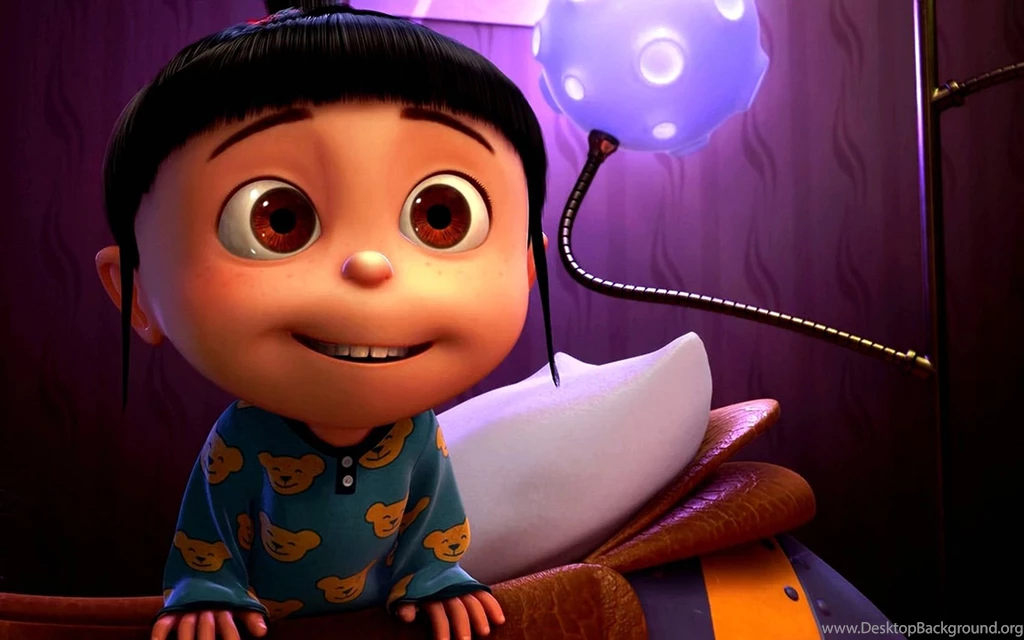 Cute Agnes Gru Despicable Me Cartoon Full HD Wallpapers For iPhone ...