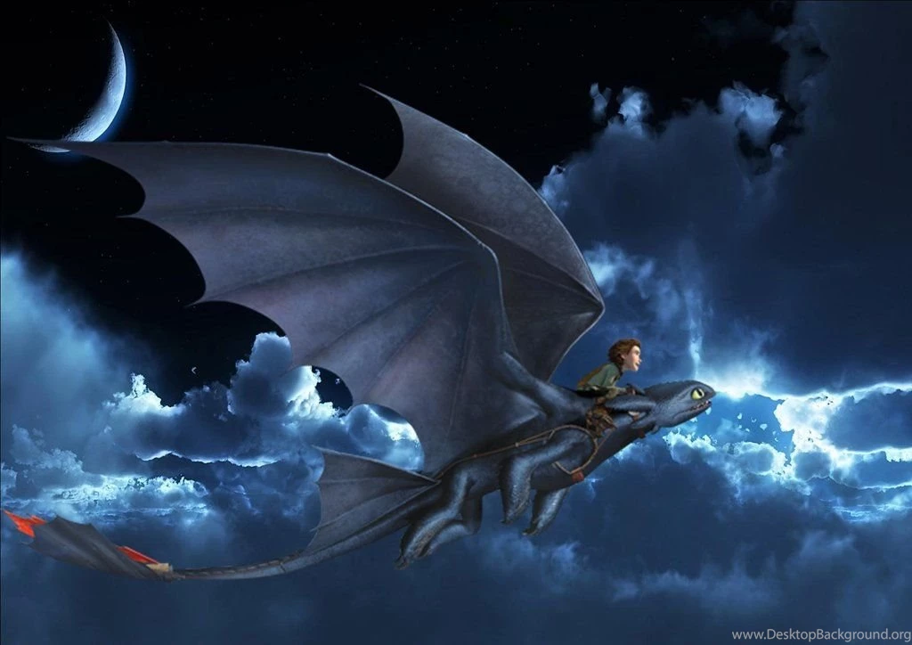 Hiccup And Toohtless Night Flight Wallpapers By KuroWolf216 On ...