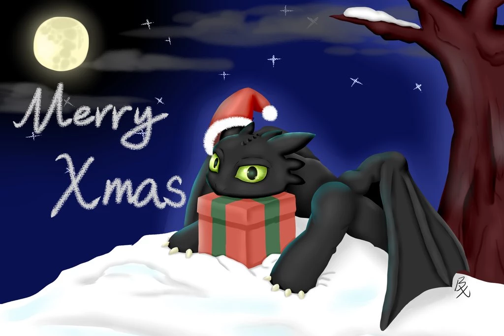 The Night Fury Xmas Wallpapers By 40450 On DeviantArt