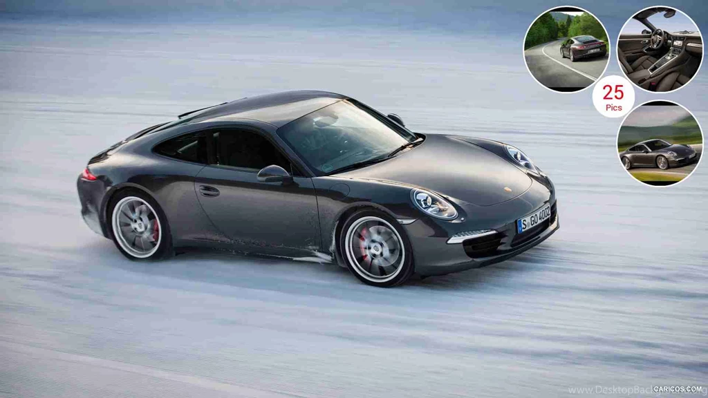 2013 Porsche 911 Carrera 4S In Snow   Side