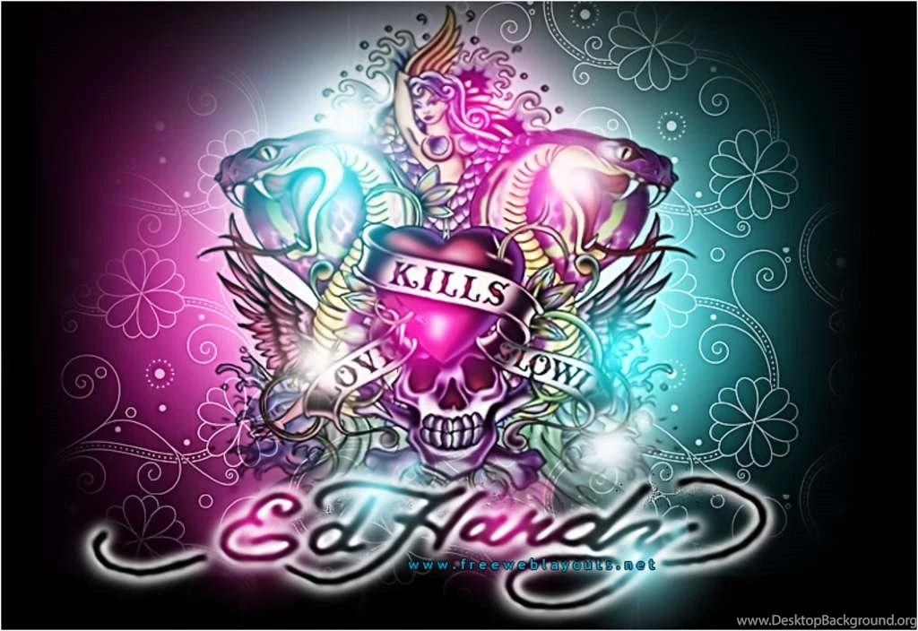 Ed Hardy Backgrounds Wallpapers Cave