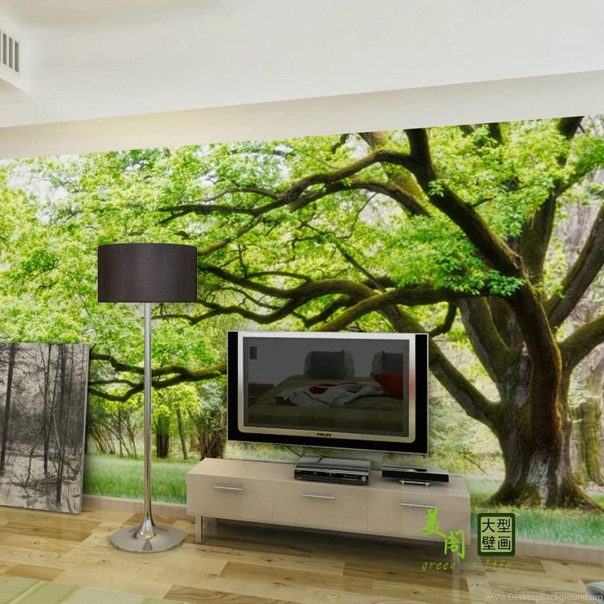 Aliexpress.com : Buy Custom Made Big Tree Photo 3d Wallpapers 3d ...