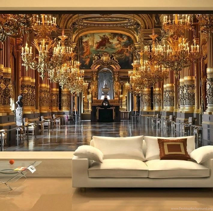 6179 Luxury Golden Palace II Customized Mural Self Adhesive ...