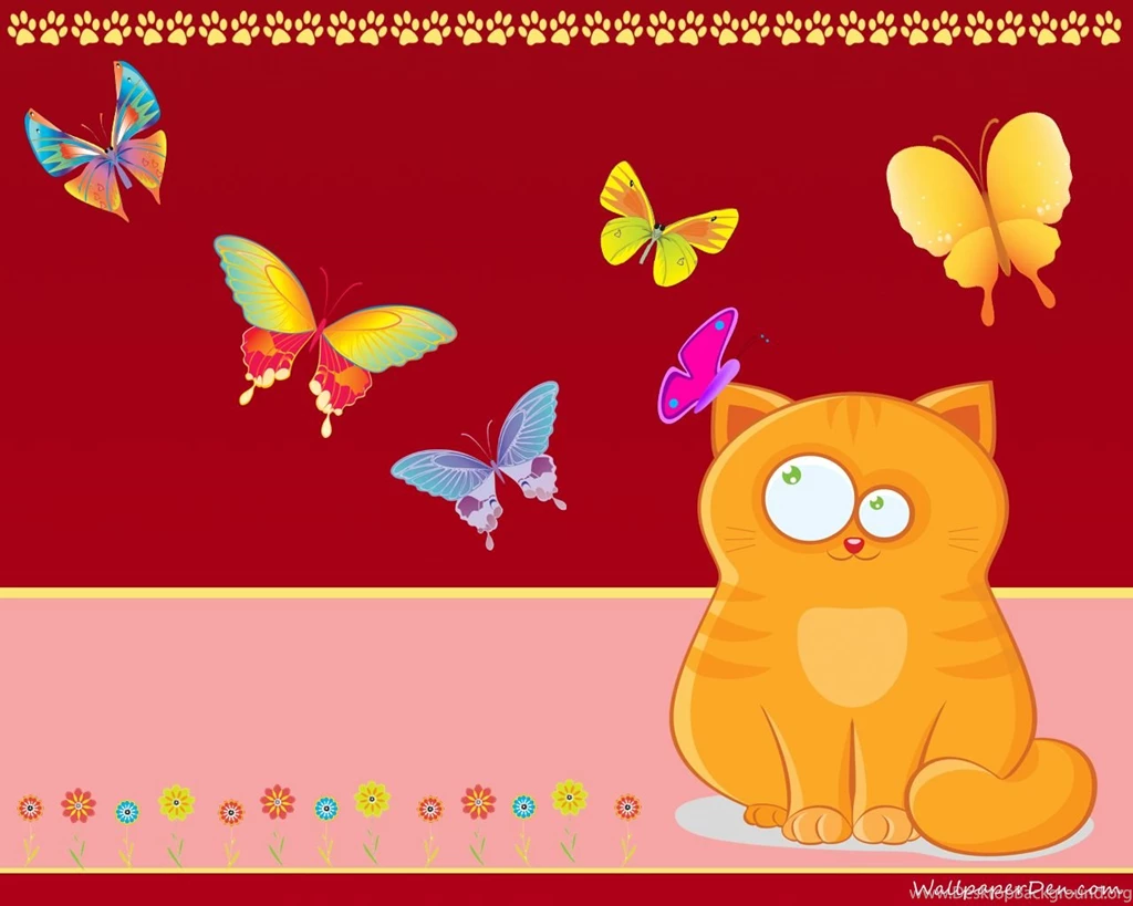 Cute Cartoon Cat Wallpapers Picture   Resimkoy