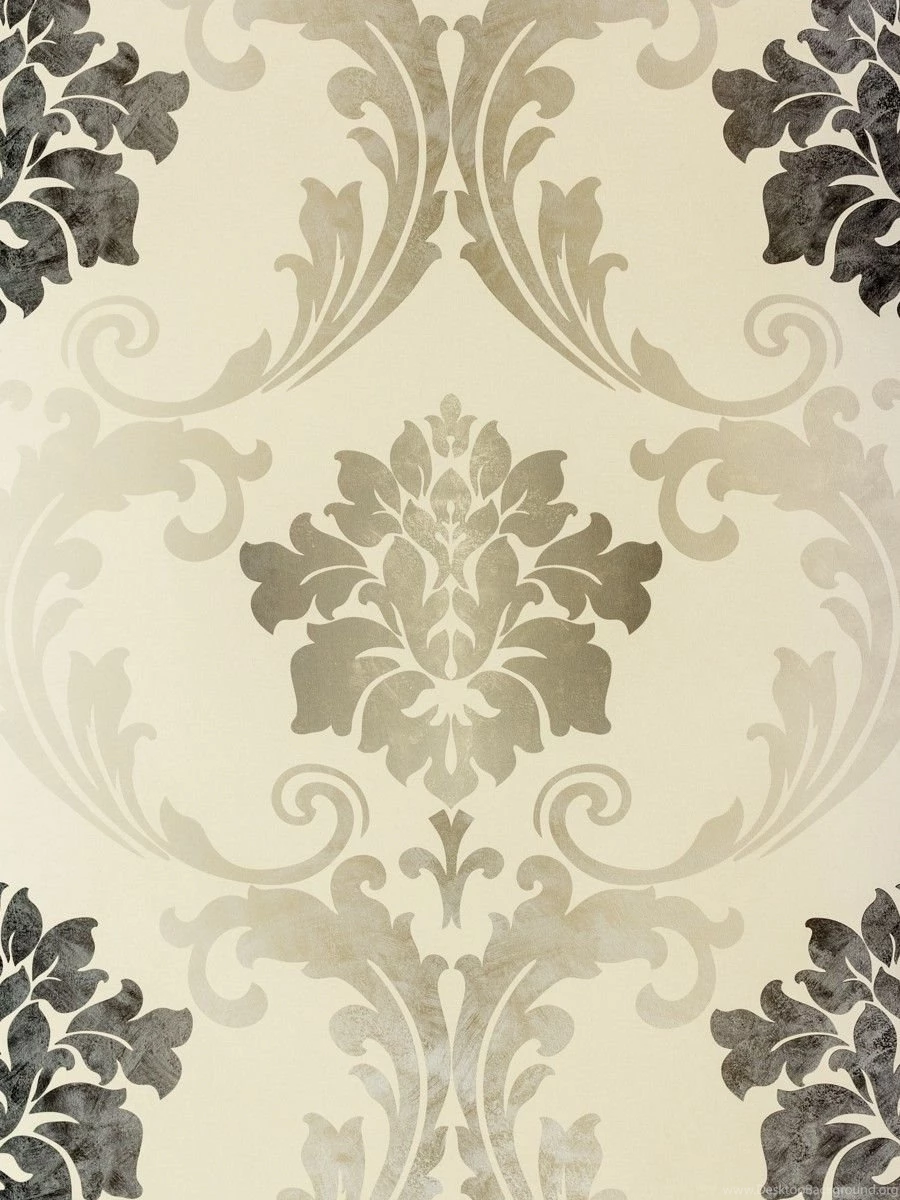 Baroque Wallpapers Cream Silver grey Metallic 93755 1 937551 A.S. ...
