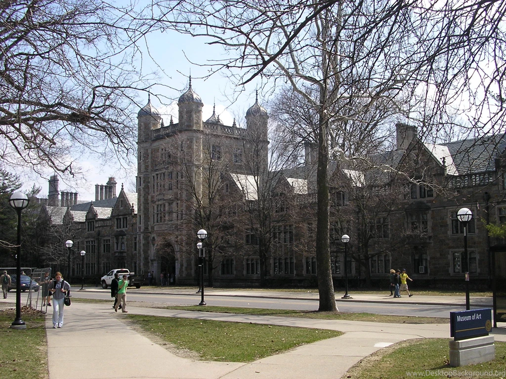 University Of Michigan Campus Winter Wallpaper.