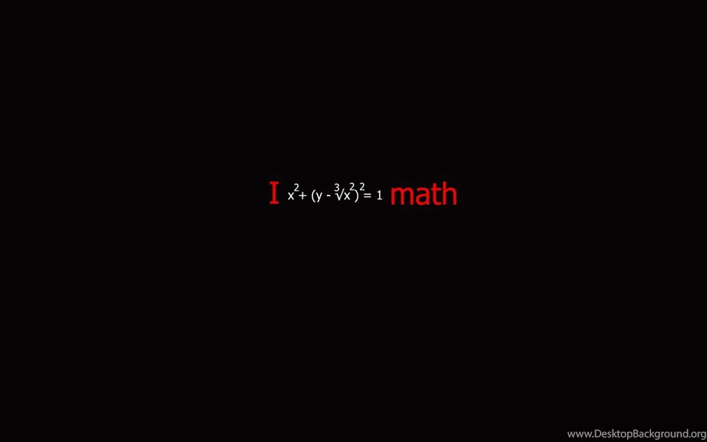 I Love Maths Wide Screen 4K Wallpapers
