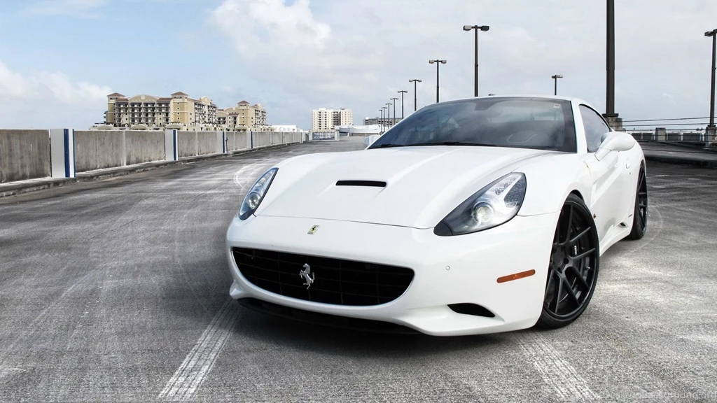 Download Wallpapers 1920x1080 Ferrari, White, Front View Full HD ...