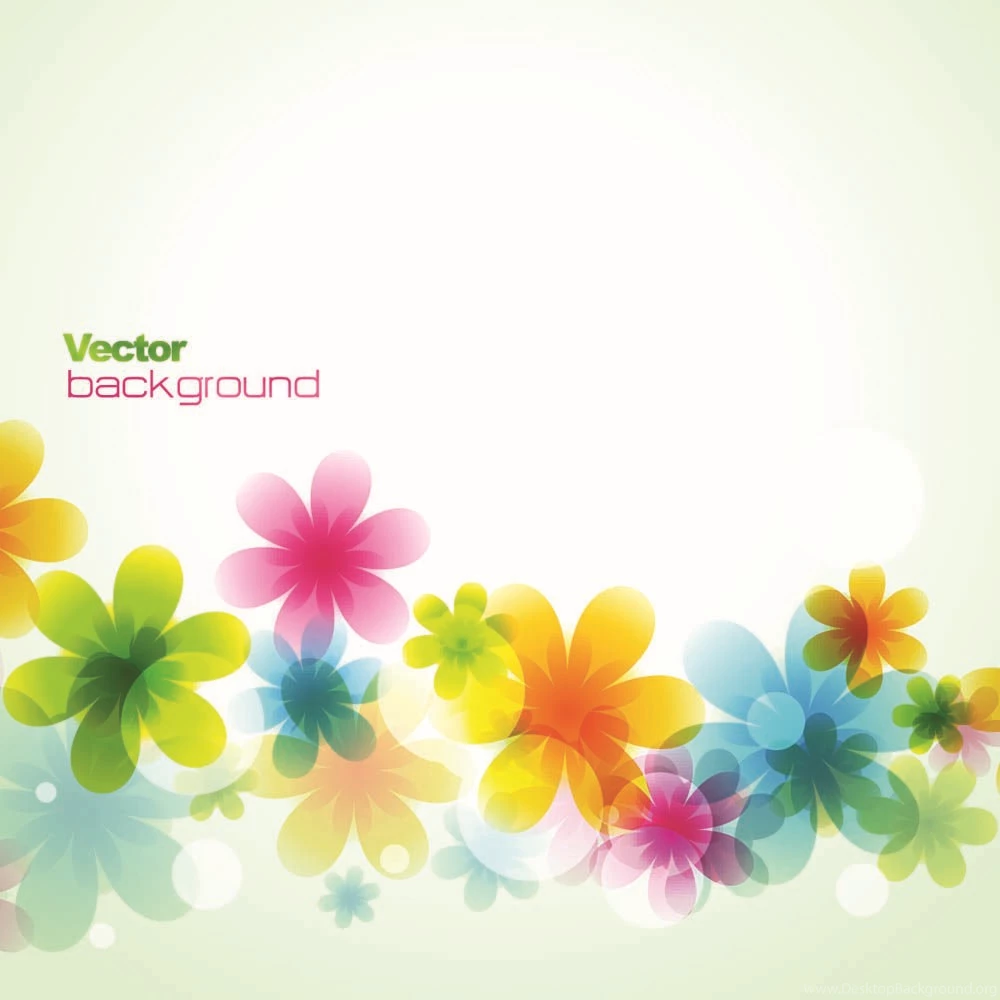 Dream Spring Flowers Backgrounds 02 Vector Free Vector / 4Vector