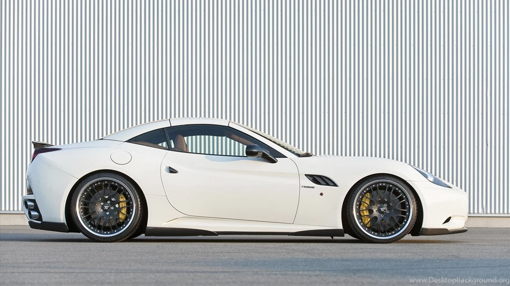Download 1920x1080 White Ferrari California Hamann Wallpapers