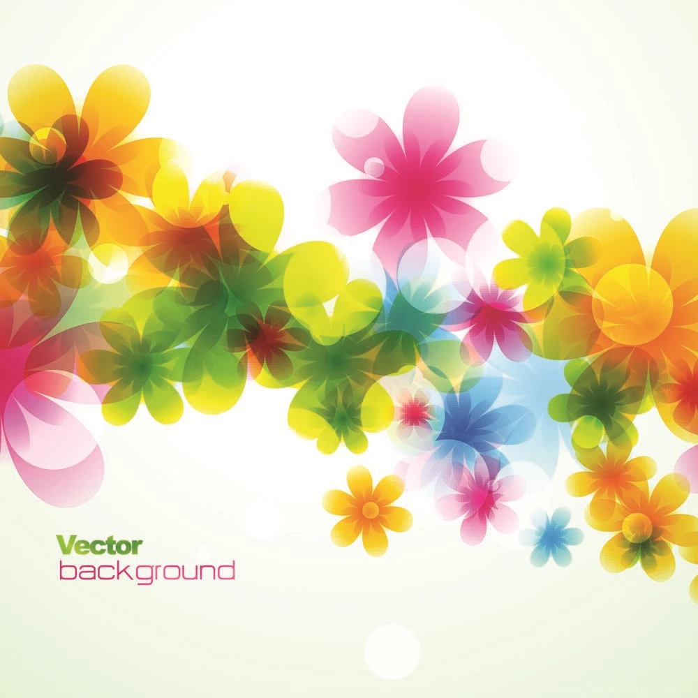 Spring Flowers Backgrounds Dream 01 Vector Free Vector / 4Vector