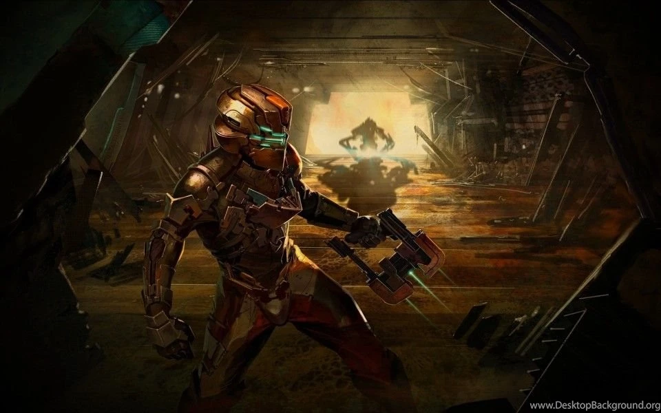 Dead Space Isaac Clarke Ready To Fight Widescreen Wallpapers