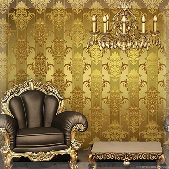 2014 New Luxurious Red Gold Silver Glitter Damascus Wallpapers ...