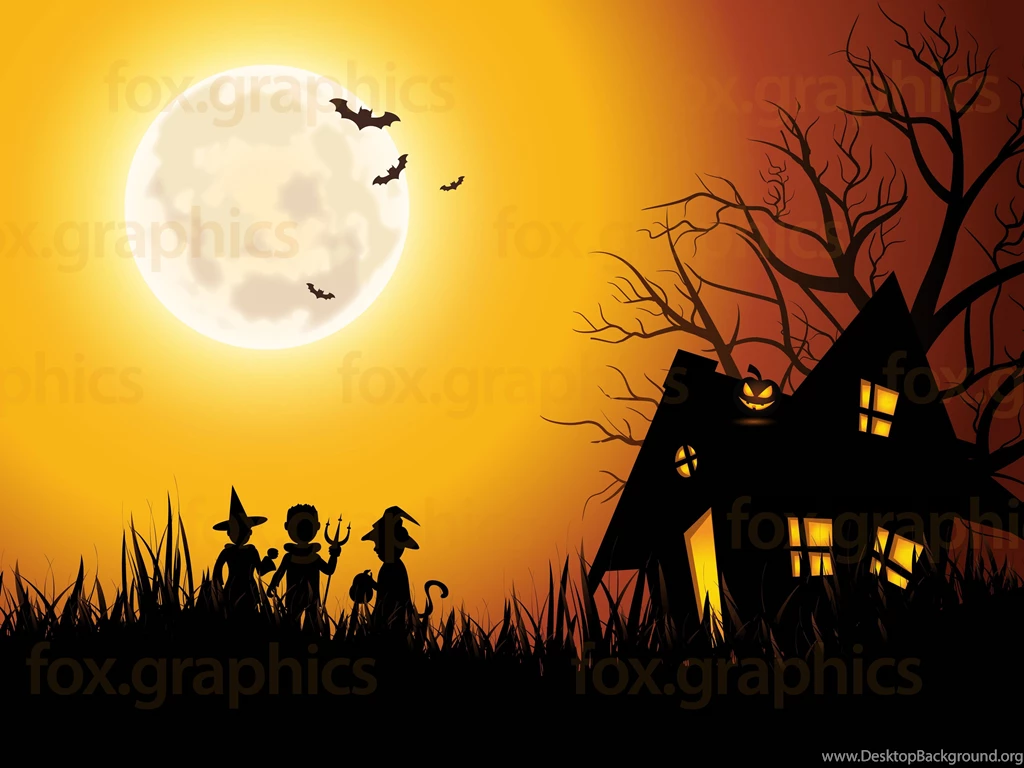 Spooky House Backgrounds Fox Graphics