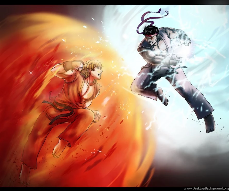 Ryu Vs Ken By LuisLarm On DeviantArt