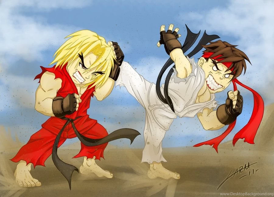 Ryu Vs Ken By LuisLarm On DeviantArt