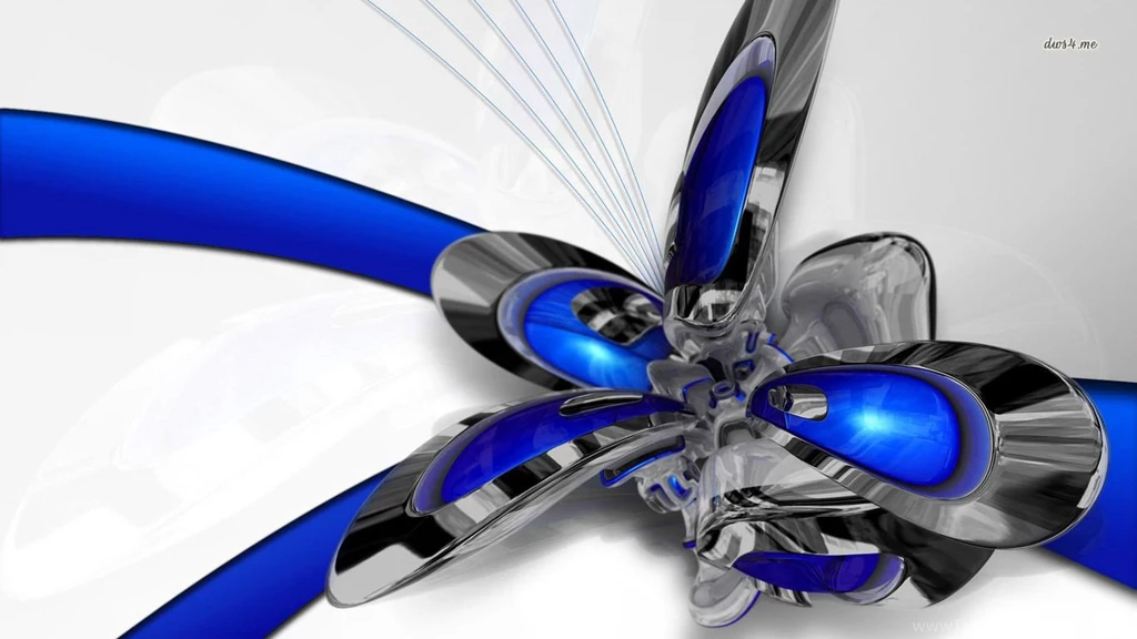 Chrome Flower Wallpapers 3D Wallpapers