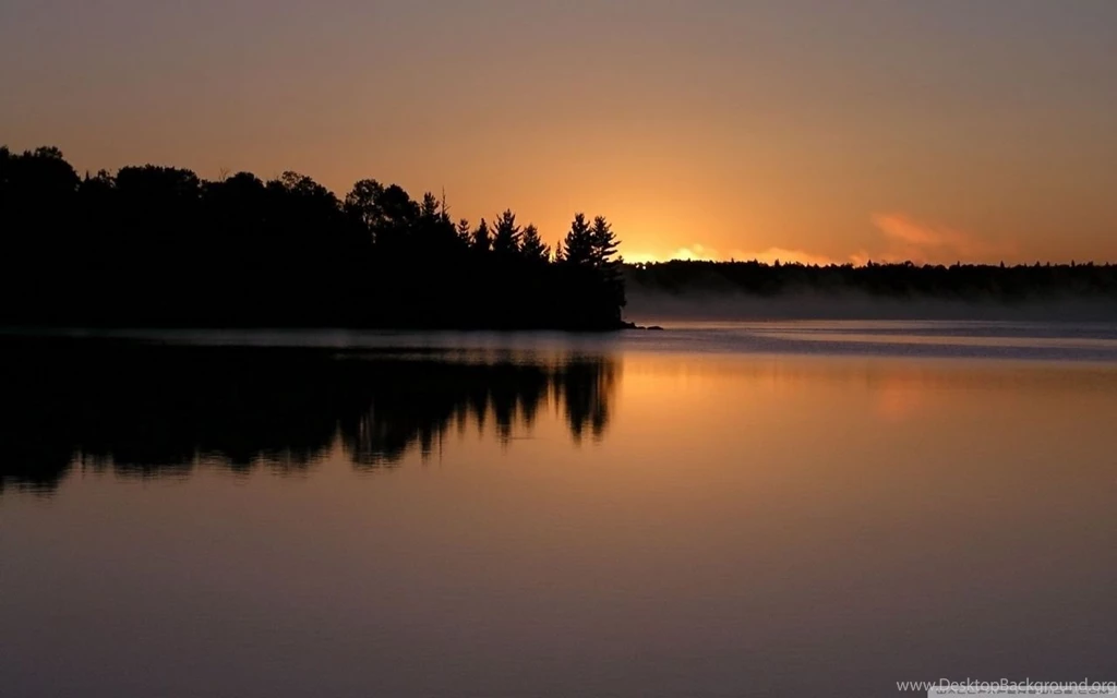Peaceful Lake At Dusk 1 HD Desktop Wallpapers : Widescreen : High ...