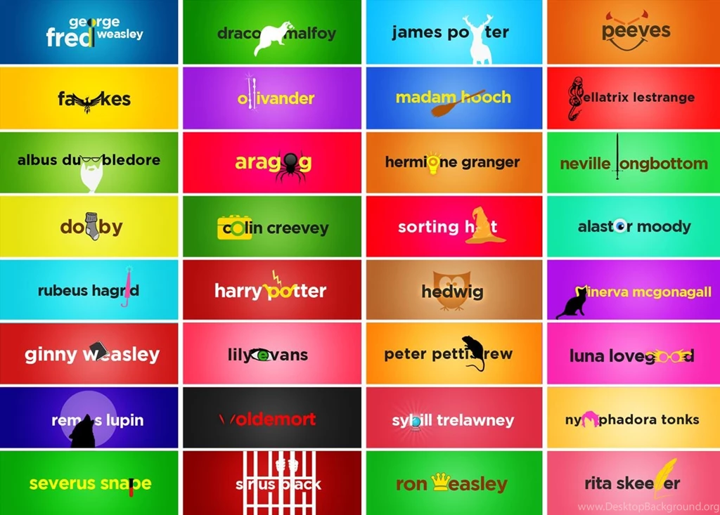 I Compiled My HP Character Logos And Set It In A... Risa Rodil