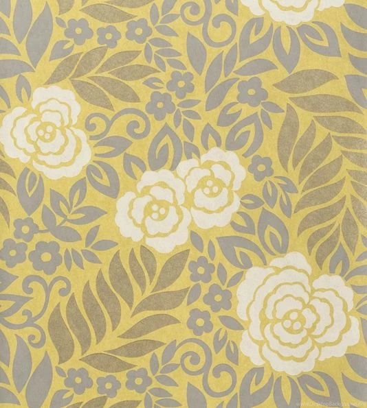Yvette Floral Wallpapers Wallpapers Gold