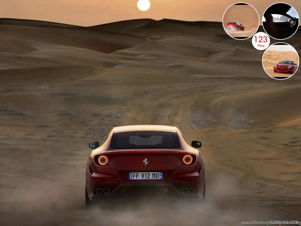 Ferrari FF In Desert Rear