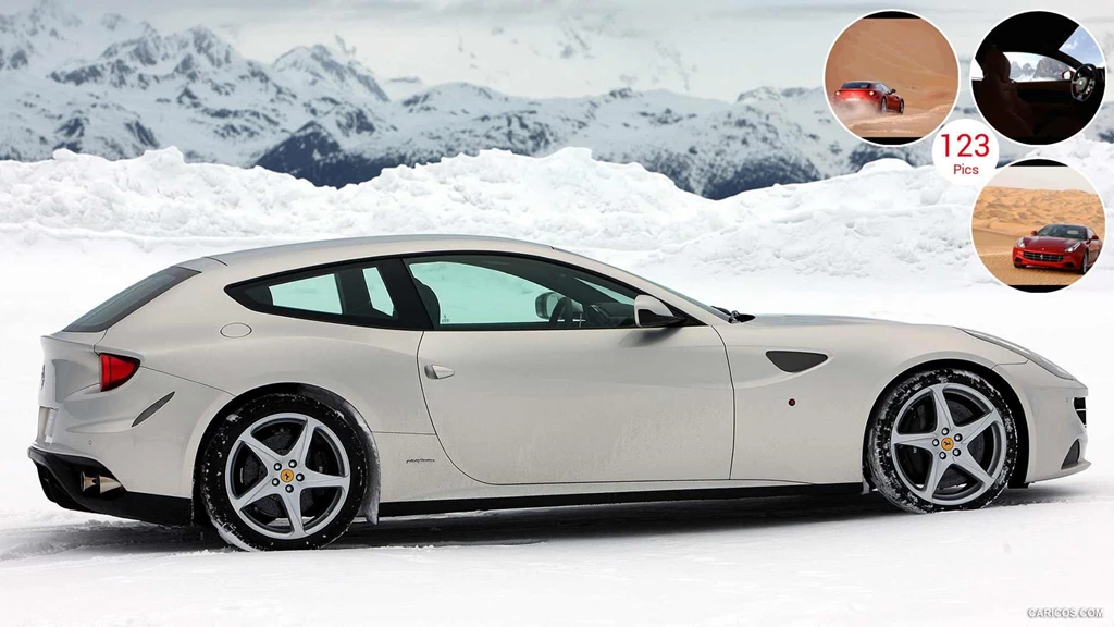 Ferrari FF On Snow Side