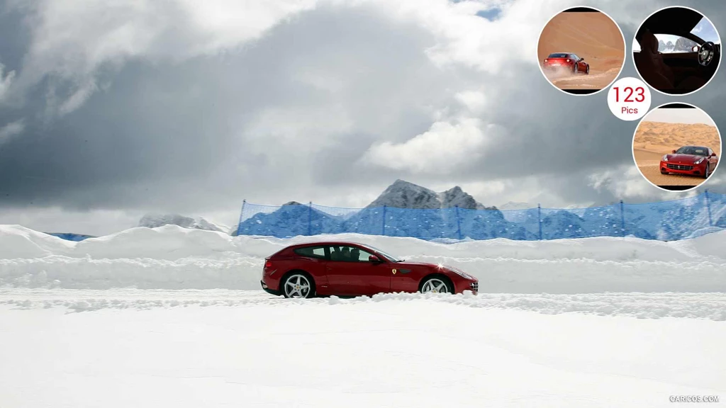 Ferrari FF On Snow Side