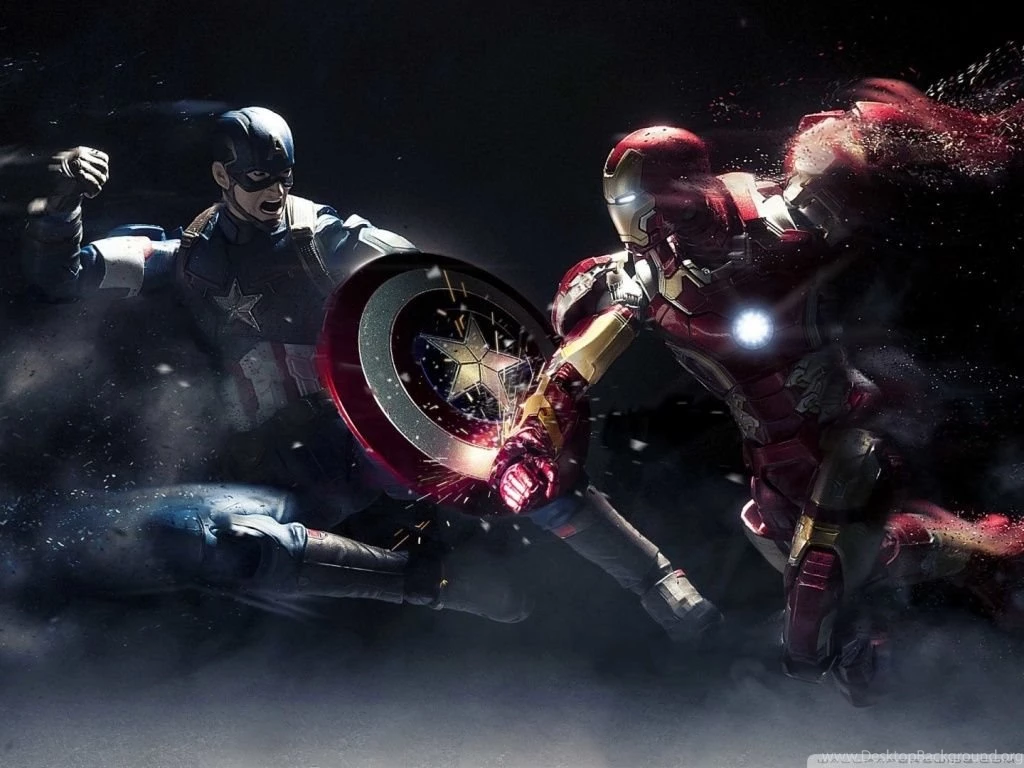 Captain America Vs Iron Man HD Desktop Wallpapers : Widescreen ...