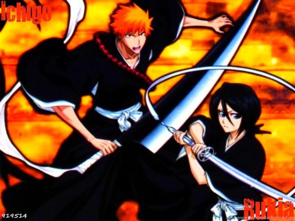 ICHIGO AND RUKIA WALLPAPER   (