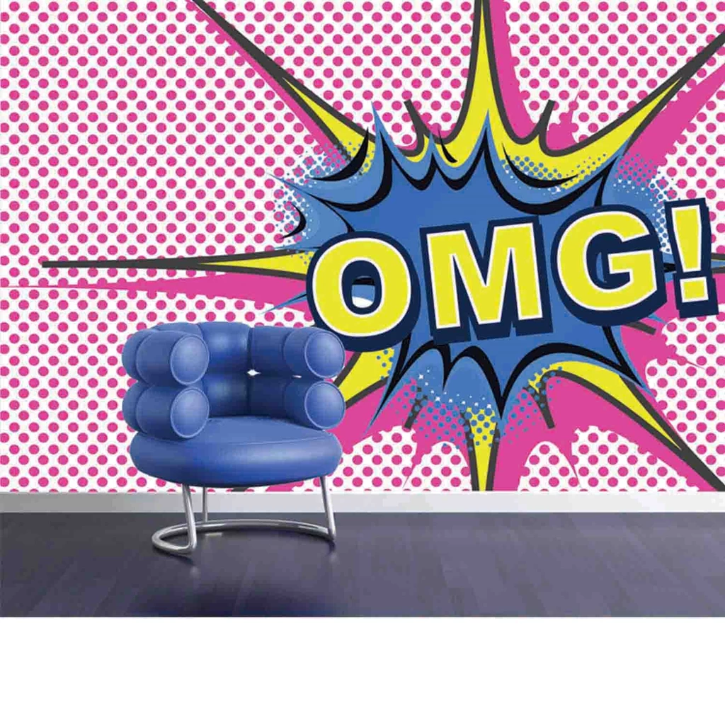 OMG Pink Mural By Digetex : Wallpapers Direct