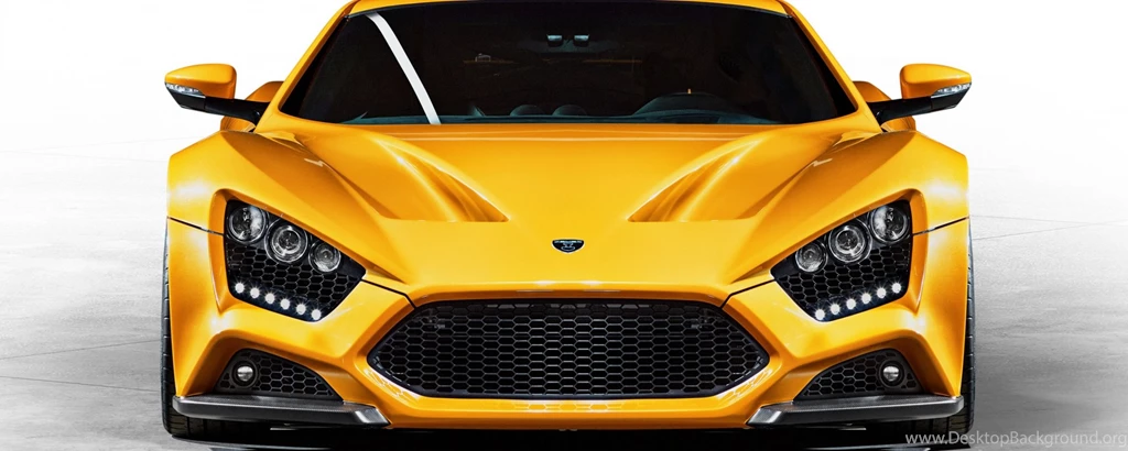 Download Wallpapers 2560x1024 Zenvo, St1, Yellow, Front View Dual ...